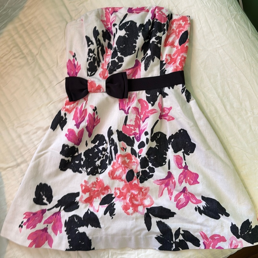 Lily Pulitzer strapless floral dress